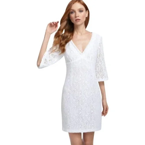 white christmas dresses Lita Crochet Dress main image 1